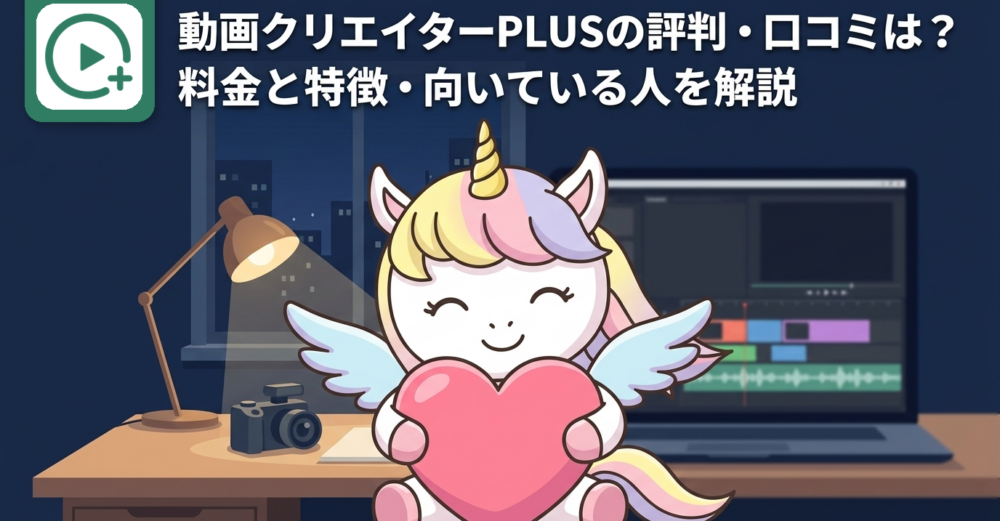 動画クリエイターPLUSの評判・口コミは？料金と特徴・向いている人を解説