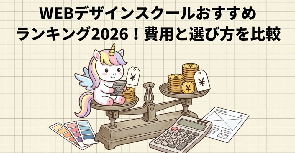 WEBデザインスクールおすすめランキング2026！費用と選び方を比較